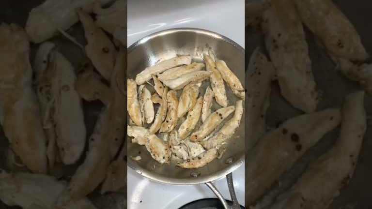 Pasta Chicken Alfredo Dinner #shorts #chicken