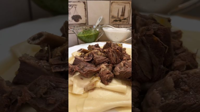 Отварная говядина с соусами и гарниром🔥