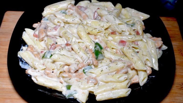 Pasta in White Sauce – Chicken White Sauce Pasta Recipe