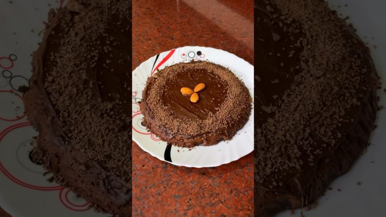 Husband made chocolate cake for 100k celebration #shorts #food #chocolatecake #baking #dessert #cake