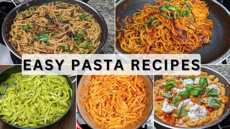 Easy Vegetarian Pasta Recipes for Lunch Or Dinner | Berry Berry Life