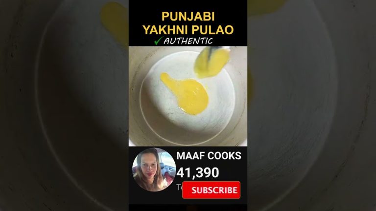 Best Punjabi Yakhni Pulao Recipe You Will Find On The Internet (EASY) #shorts #food #recipe