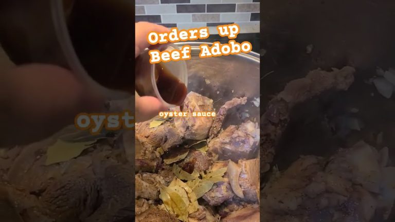 Orders up Beef Adobo | Divine vlogs #filipinofood #beefadobo #shorts #calmdown