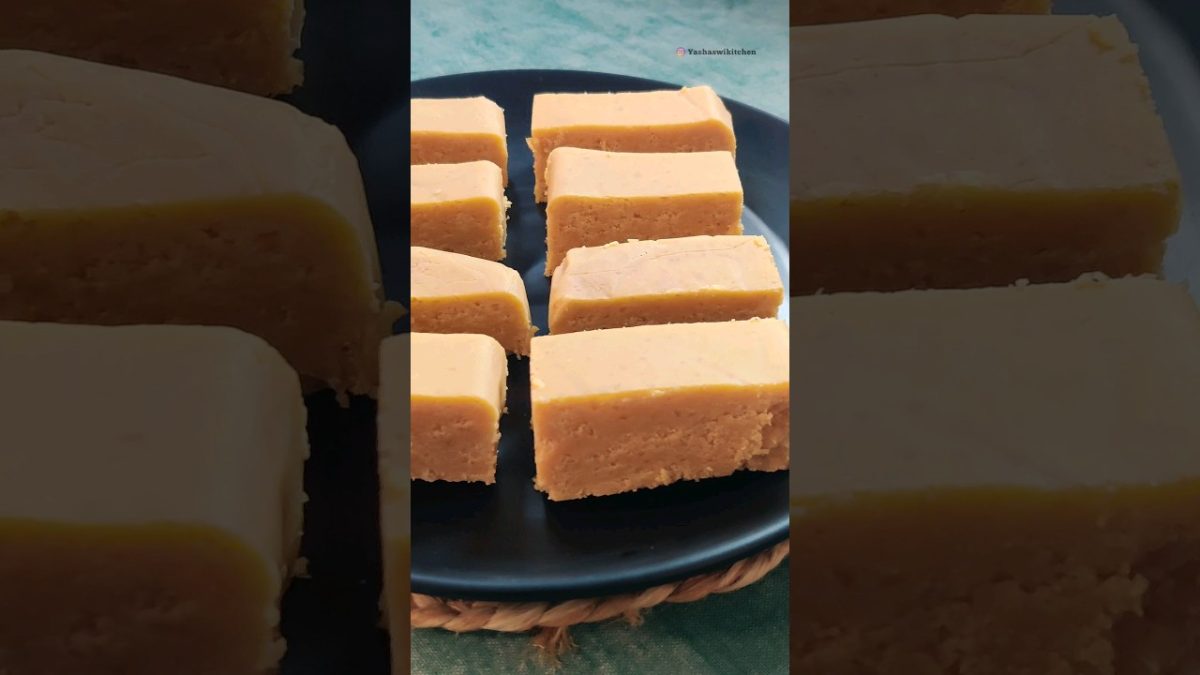 Melt in mouth Mysore Pak Recipe | Yashaswi's Kitchen #shorts #sweet #dessert