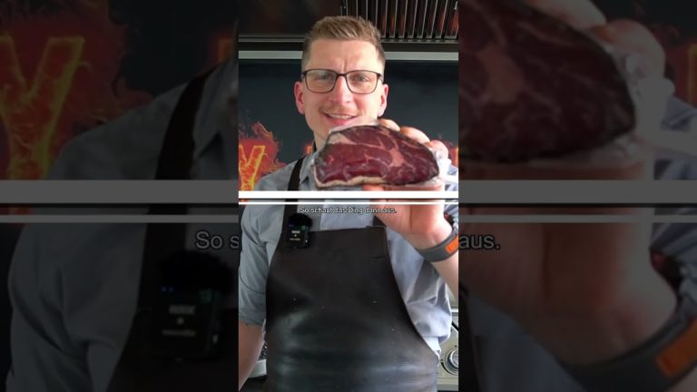 🔥 Dry Aged Espresso Steak nach 21 Tagen Reifung #shortsmitmarietta #steak #espresso