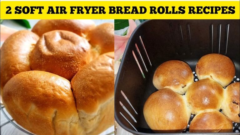 MAKE THESE SOFT AIR FRYER DINNER BREAD ROLLS RECIPES !! Even  IF YOU HAVE A SMALL AIR FRYER SIZE 😊