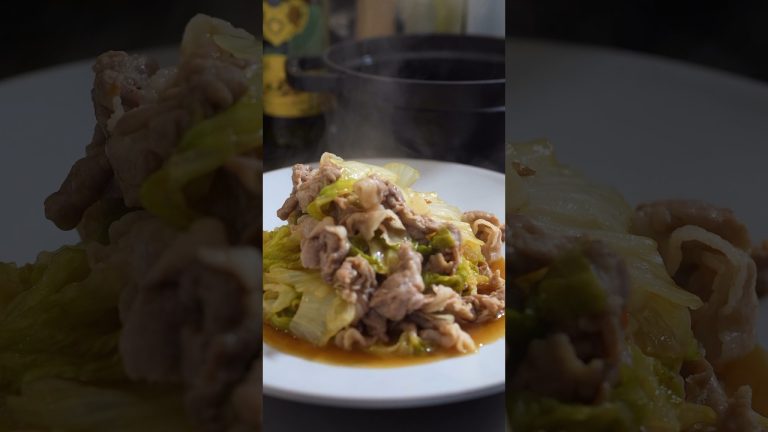 シェフが10分で作る豚レタス #簡単レシピ