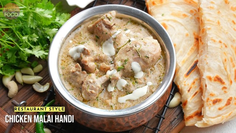 ఇంట్లోనే రెస్టారెంట్ కంటే బెస్ట్ తీరులో చికెన్ మలై హండి | Chicken Malai Handi Recipe