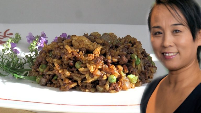 Chinese Beef & Egg Fried Rice (Chinese Style Cooking Recipe)