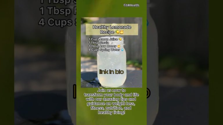 How to Make Healthy Lemonade At Home | Healthy Homemade Lemonade Smoothie Recipe | Easy Drink #Short