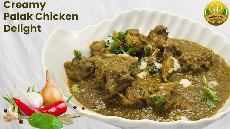 Palak Chicken Recipes | പാലക് ചിക്കൻ | Spinach Chicken Indian Dishes Recipes Malayalam | Kalavara