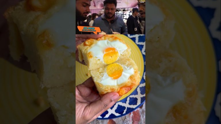 🤩🔥VJ Siddhu korean ஸ்ட்ரீட் ஃபுட்🍞😱 Korean egg bread recipe Tamil |Korean food in Tamil #shorts