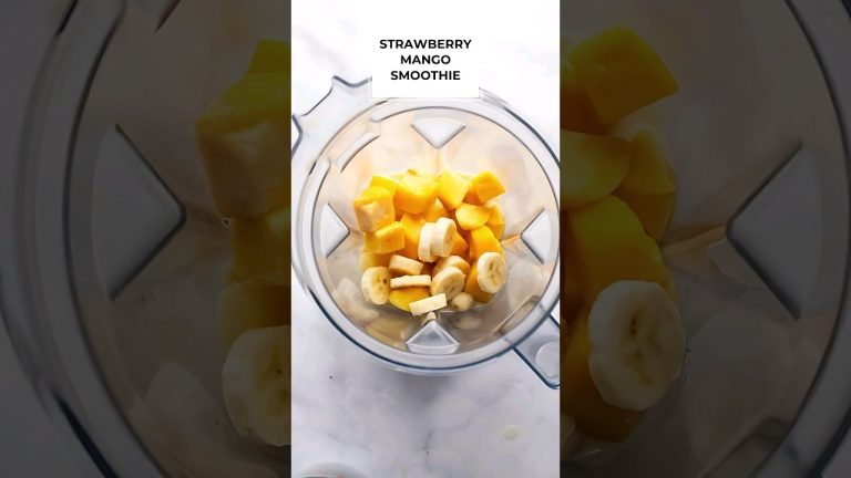 How to Make a Strawberry Mango Smoothie Bowl