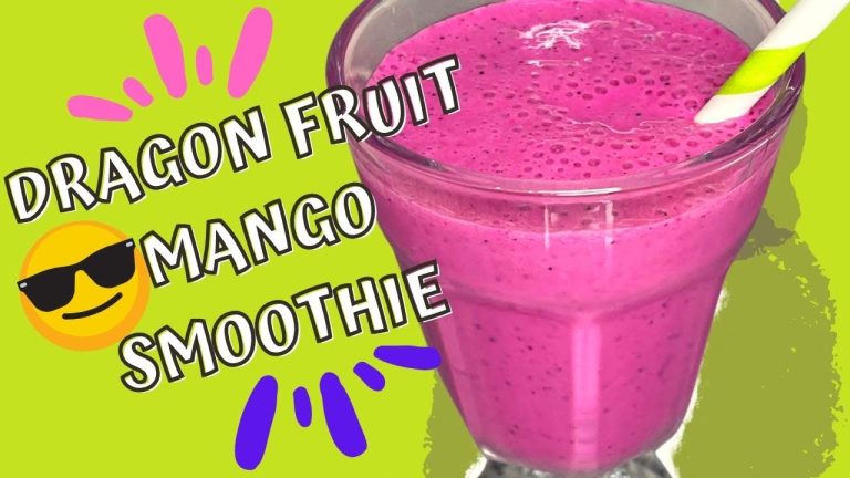 DRAGON FRUIT Mango Smoothie recipe EASY to make at home ~ Delicious and refreshing!