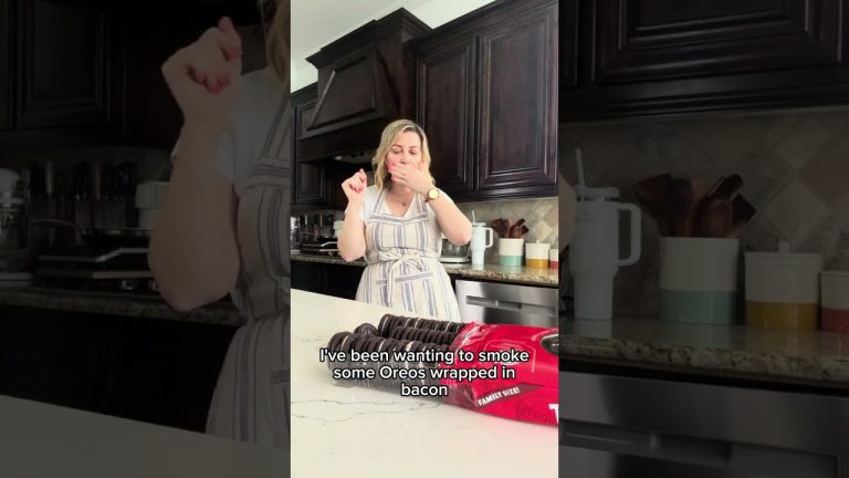INSANE Traeger Smoked Dessert (bacon wrapped Oreos from HEB)