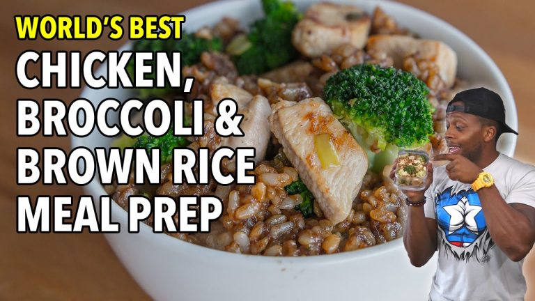 World's Best Chicken, Brown Rice & Broccoli Meal Prep / Pollo, Arroz Integral y Brócoli