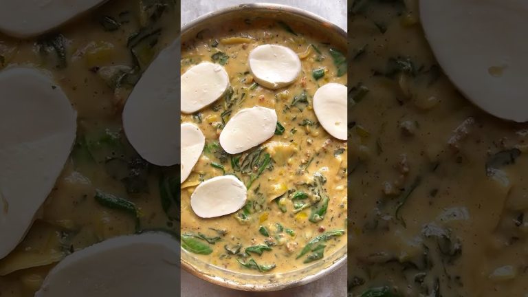 Pork lasagne recipe with The Jolly Hog British Sausages. One pan easy lasagne recipe!