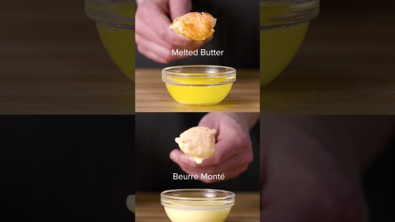 Melted Butter vs Beurre Monté #Shorts