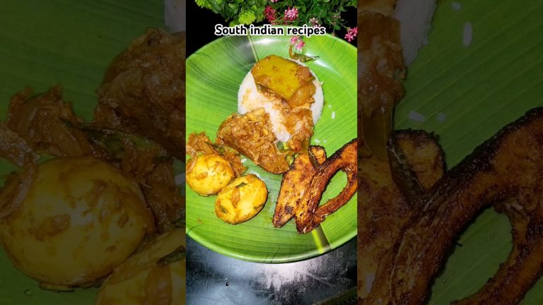 Delicious Fish Fry,fish curry,egg curry#seafood#nonvegfeast#shorts