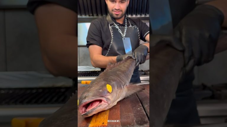 Southern Special Cobia fish with rice 🐟#shorts #food #fishcooking #seafood