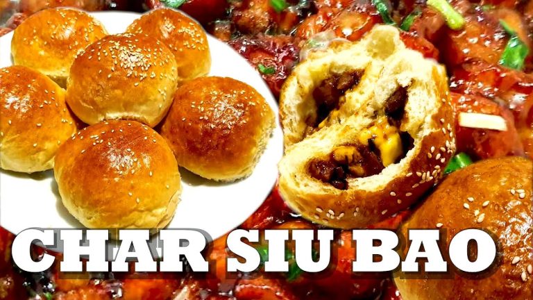 Chinese BBQ pork buns Baked Recipe | Dim Sum Bao Recipe 🍔