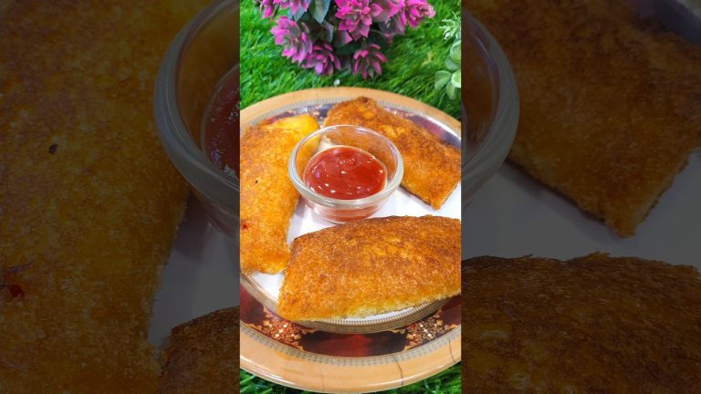Bread Pockets Recipe 😍 | Bread cutlet recipe | Bread recipe #shorts #shortsfeed #trending #viral