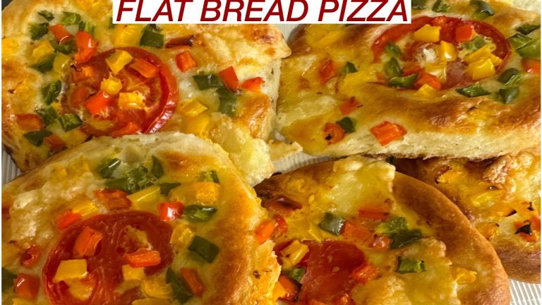 HOW TO MAKE FLAT BREAD PIZZA/NEW RECIPE AND A MUST TRY