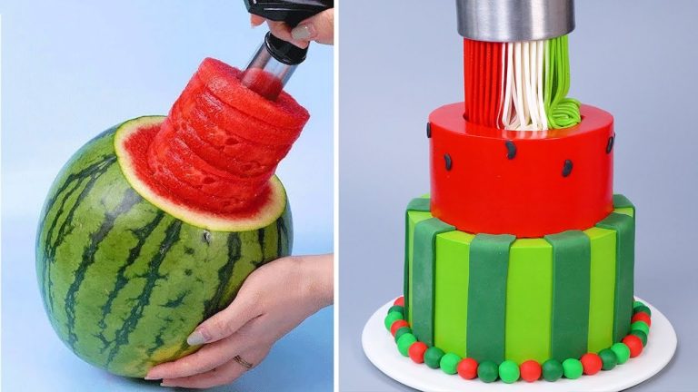 So Tasty Delicious WATERMELON Cake Recipes | Amazing Cake, Dessert, Ice Cream You'll Love #5