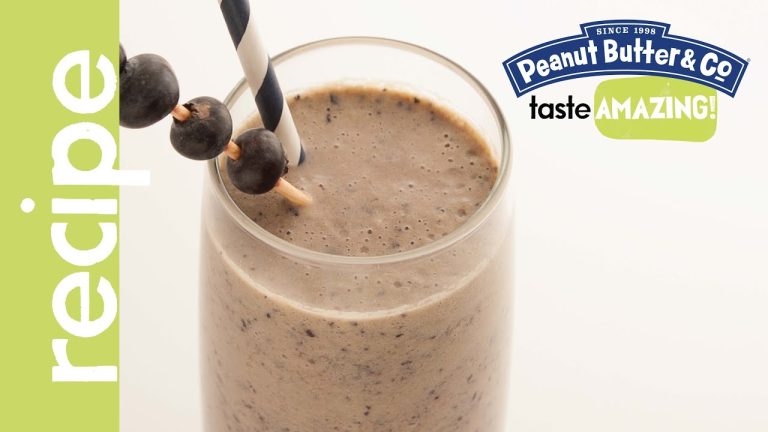 Peanut Butter & Blueberry Smoothie recipe