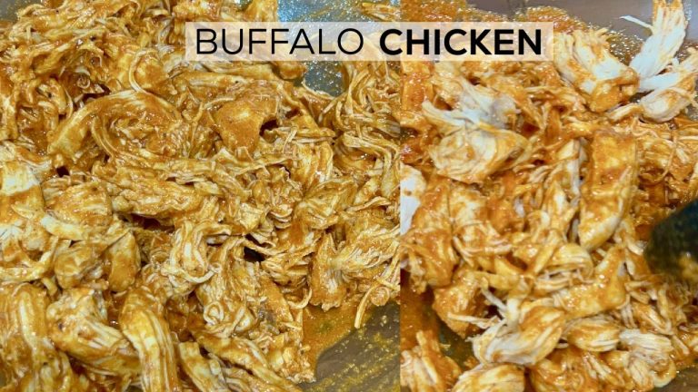 20-minute SHREDDED BUFFALO CHICKEN | Super Easy Meal Prep, Low-Carb, Keto & Gluten-Free