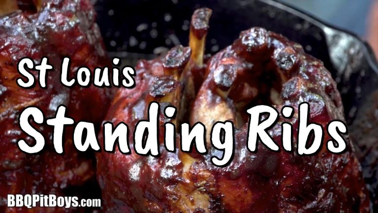 King of the BBQ, smoked Standing Spare Ribs