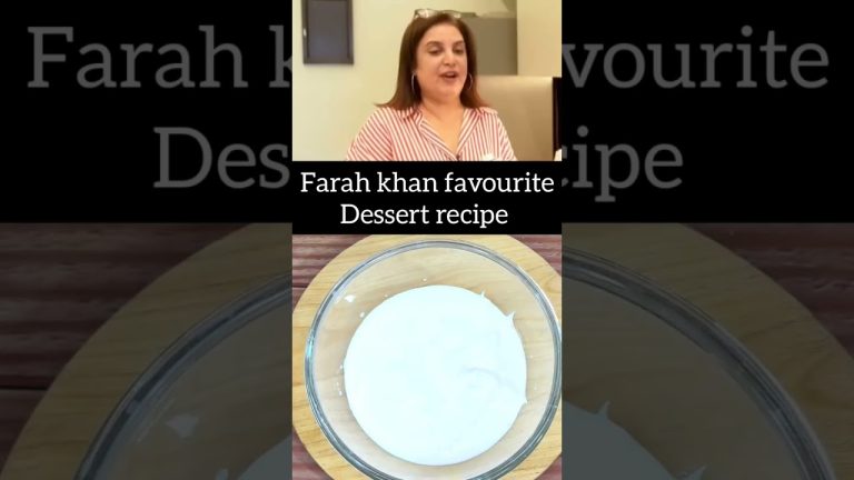 Farah khan favourite Dessert recipe #shorts #celebrityrecipes #farahkhan #homemade #food #recipe