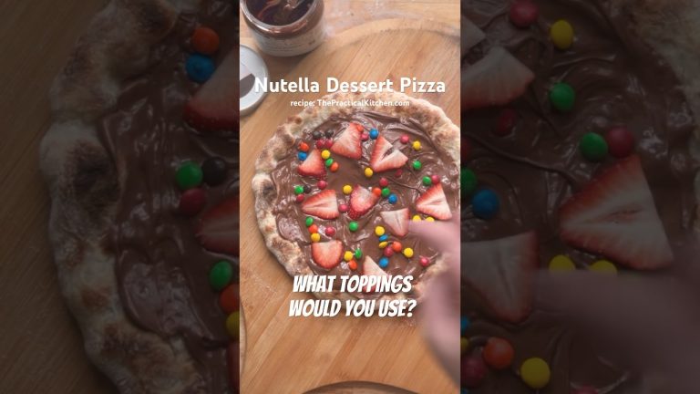 What toppings would YOU use on a Nutella dessert pizza?