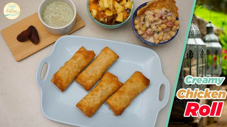 Creamy Chicken Roll Recipe | Ramadan Special Recipe By Cook With Fariha
