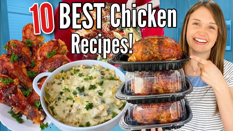Top 10 of the BEST EASY Chicken Recipes! | Tasty Weeknight Dinners ANYONE CAN MAKE | Julia Pacheco