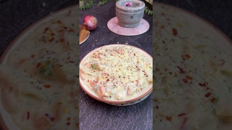 Veg White Sauce Pasta 😍 | Cheesy Pasta Recipe | White Sauce Pasta | Alfredo Pasta Recipe |