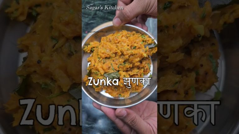 Zunka झुणका A Singature Dish of Maharashtra Most Famous #YouTubeShorts #Shorts #Viral #ZunkaBhakar