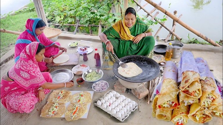 রেস্টুরেন্টে যাবো না বলে বাড়িতেই সবাইমিলে একদম রেস্টুরেন্টের মতো egg roll বানালাম || eggroll recipe