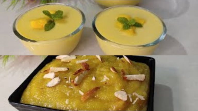 2 Types Of Mango Dessert Recipes || Mango Custard || Mango Halwa || RR Tasty kitchen