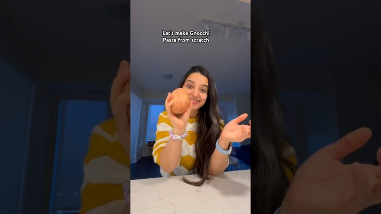 Sweet Potato Gnocchi Pasta from scratch❤️#shorts #foodie #recipe #whatieatinaday #pasta #foodshorts