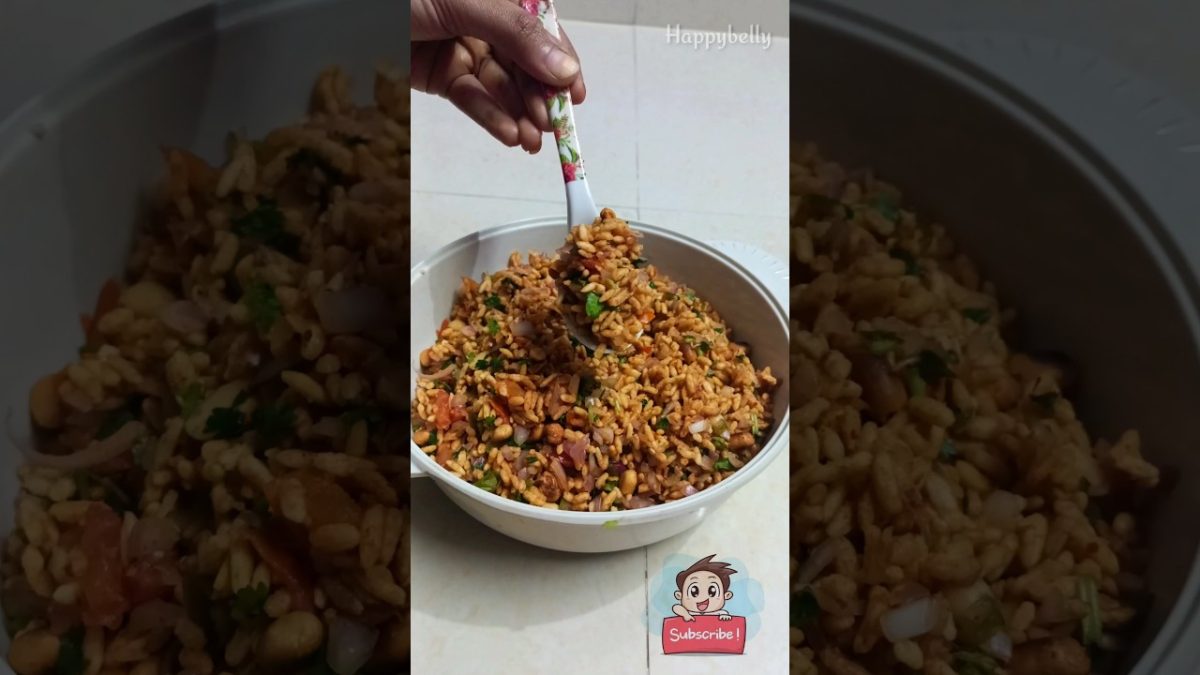 1 min bhel puri recipe | Bhel Puri | Munta masala| murmurachat #shorts #streetfood #bhelpuri #chat