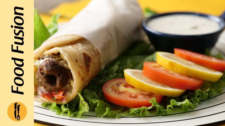 Beef Reshmi Kabab Paratha Roll Recipe By Food Fusion