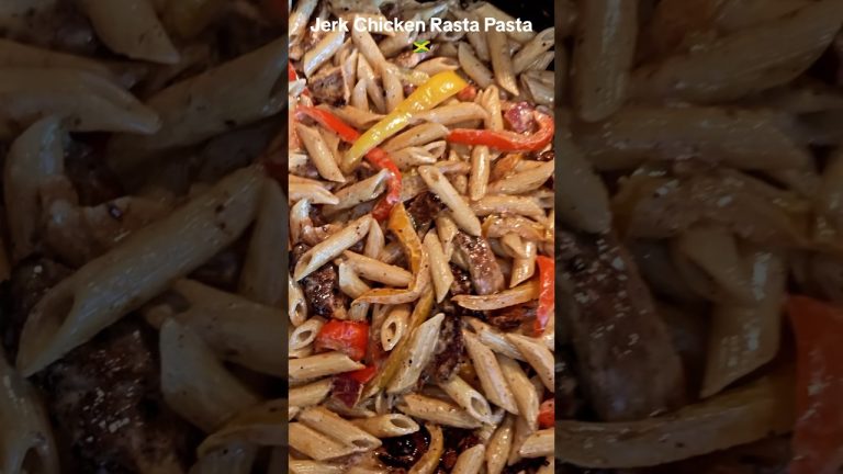 Jerk Chicken Rasta Pasta 🇯🇲 #cooking #foodie #food