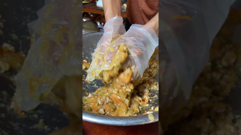 Apple Cooking with pork crispy recipe and eat. Unique Cooking Food #cooking #food #shortvideo