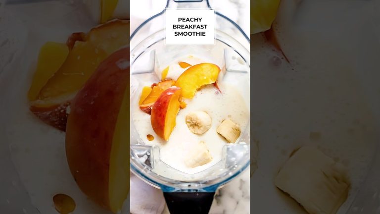 Peach Smoothie recipe #ytshorts  #shortsvideo  #viral  #shortsfeed  #youtubeshorts  #trending