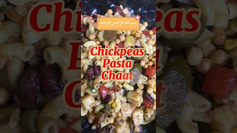 Chickpeas pasta chaat recipe #viralchat #shorts #protiendiet
