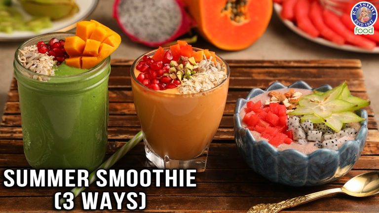 Summer Special:- 3 Ways Smoothies | How To Make Easy & Refreshing Smoothies At Home | Chef Varun