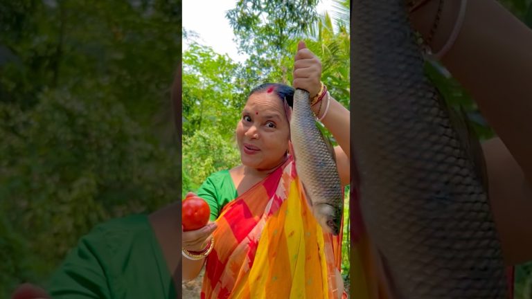 রুই টমেটো | Rui Tomato Curry Recipe #shorts #fish #fishing #fishcutting #fishcurry #fishrecipe