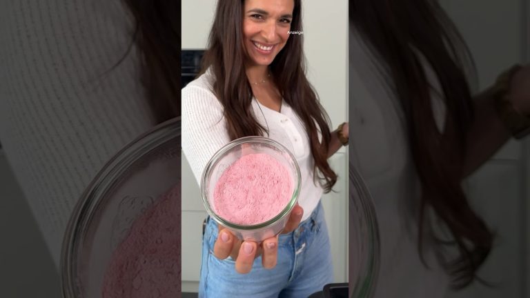 Rosa Erdbeer Puderzucker 🍓 selbstgemacht