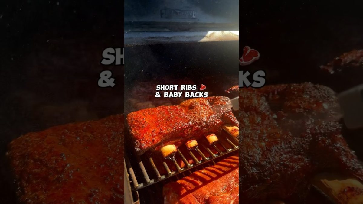 Smoked Ribs 😮 who wants some? 🥩 #smokedmeat #steak